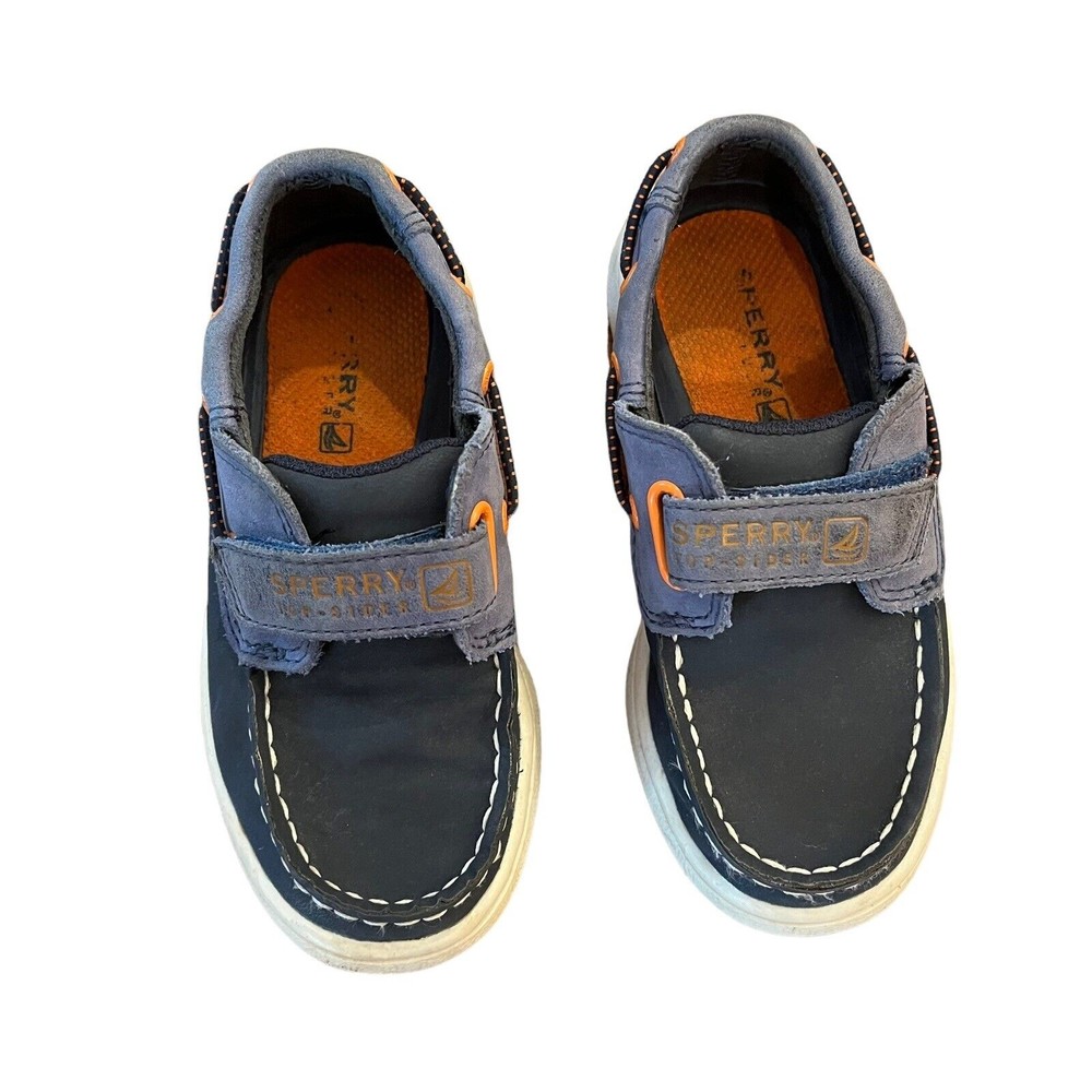 Sperry Top Sider Boat Shoes Cupsole Blue Boys Size 9
